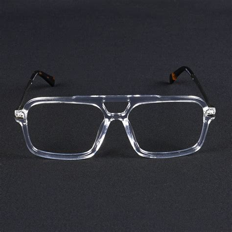 Voyage Apex Transparent Wayfarer Eyeglasses for Men & Women (V62003MG5 ...