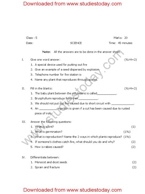 Class 5 CBSE Science 的图像结果