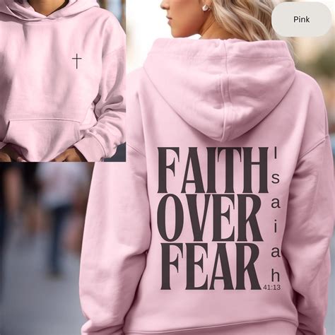 Faith Over Fear Hoodie, Faith Over Fear Sweatshirt, Christian Hoodie ...