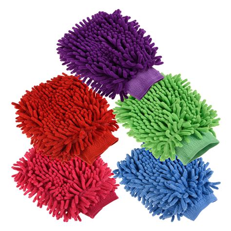 Kuber Industries Chenille Mitts|Microfiber Cleaning Gloves|Inside ...