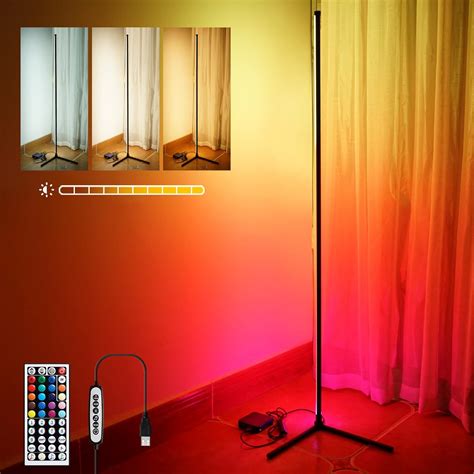 LED Corner Floor Lamp Dimmable, Minimalist Mood | Ubuy India