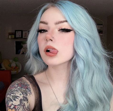insta: grimdear | Light blue hair, Hair color pastel, Pastel blue hair
