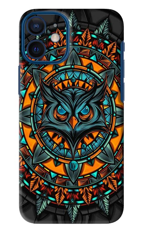 Angry Owl Art iPhone 12 Mini Back Skin Wrap | Only Rs.149 – SkinLelo