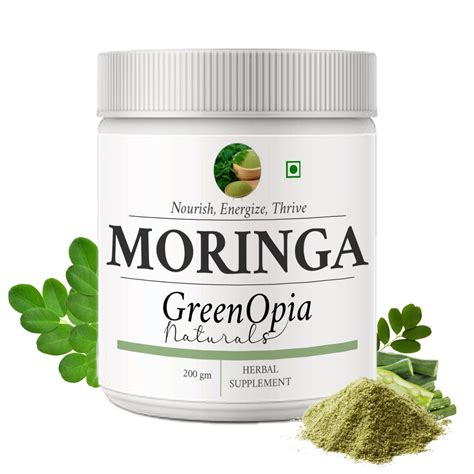 GreenOpia Moringa Leaf Powder (200g) | Organic Moringa Powder 100% Pure ...