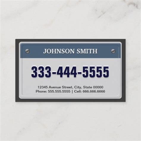 Promo Business Lcense Plate 的图像结果