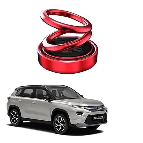 MALOREN Car Dashboard Solar Power Spring Shape Fully Rotating Air ...