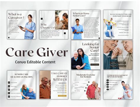 Care Giver Instagram Post Home Care Service Template Home - Etsy
