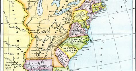 Map Of Colonies In 1776