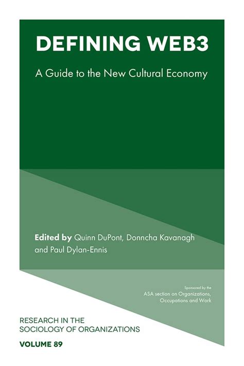 Buy Defining Web3: A Guide to the New Cultural Economy: 89 (Research in ...