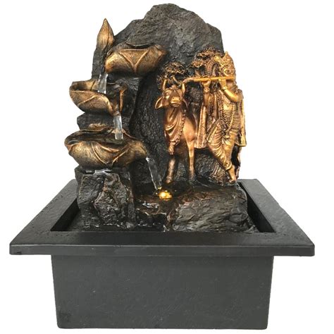 Green Street Resin Krishna Indoor Water Fountain- 31Cm X 21Cm X 20Cm ...
