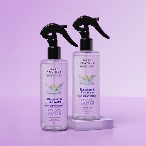 Rosemary & Rice Water Hair Growth Spray Pack of 2 | Bare Anatomy – Innovist