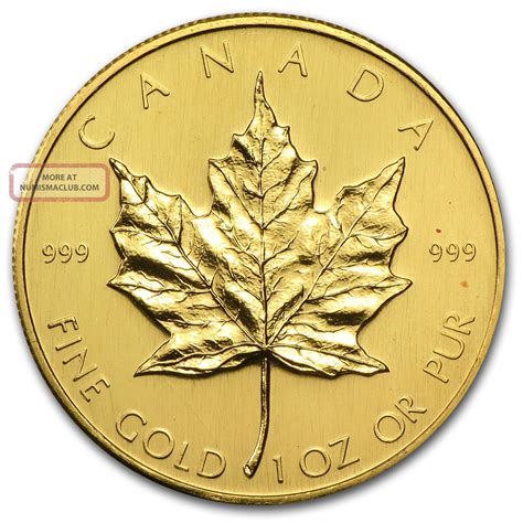 1980 1 Oz Gold Canadian Maple Leaf Coin - Brilliant Uncirculated - Sku ...