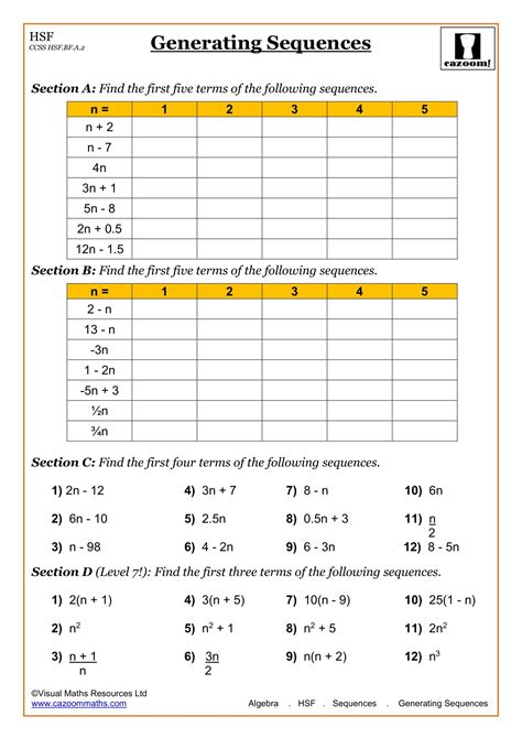 9th Grade Math Free Printable Worksheets - Worksheets Template Free