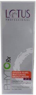 Lotus Professional Phyto Rx Oyster Pearl Whitening Moisturiser SPF-25 ...
