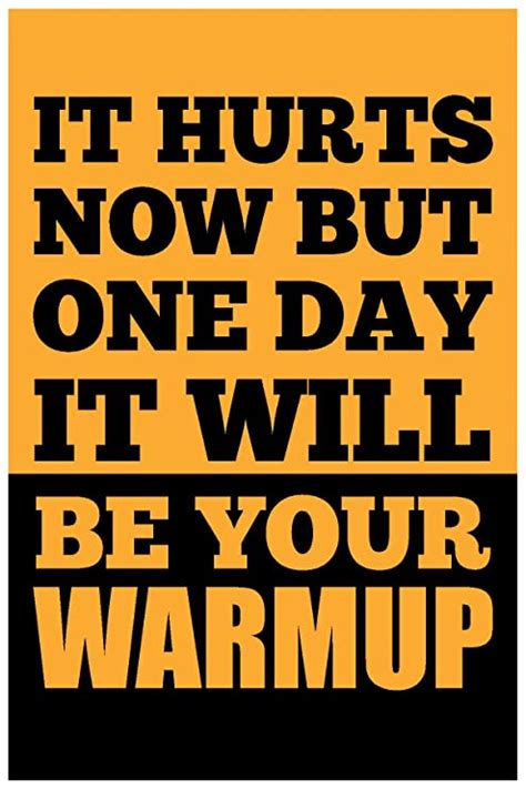 Inephos Paper It Hurts Now Fitness Poster Art Gym Motivation Posters ...