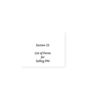 Fillable Online Section 22 List of Forms for Selling PAI Fax Email ...