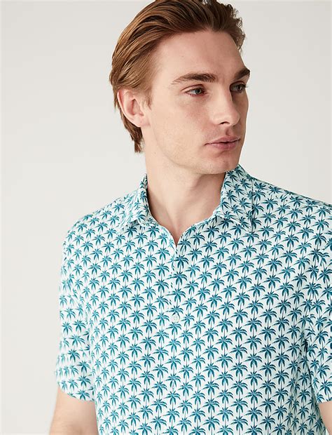 Buy Palm Print Shirt at Marks & Spencer
