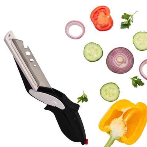 Buy Suzec Clever Cutter Kitchen Knife- 2 in 1 Food Chopper Slicer Dicer ...