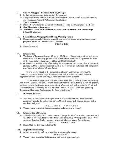 Graduation Script for Emcee Sample 的图像结果