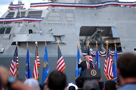Trump announces plans for new navy warships to be known as ‘Trump-class’