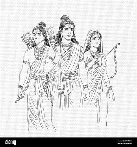Goddess sita Black and White Stock Photos & Images - Alamy