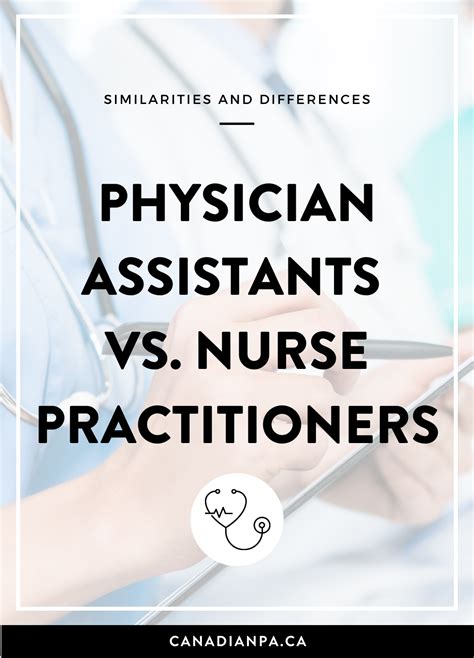 Difference Between Physician Assistant Nurse Practitioner
