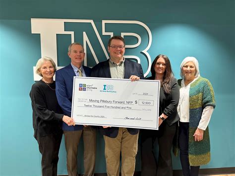 INB Facilitates $12,500 Donation to Moving Pillsbury Forward | INB ...