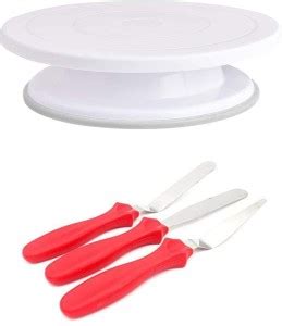 mayra house combo of Knife Set 3Pcs (Straight, Curved, Angled) and Cake ...