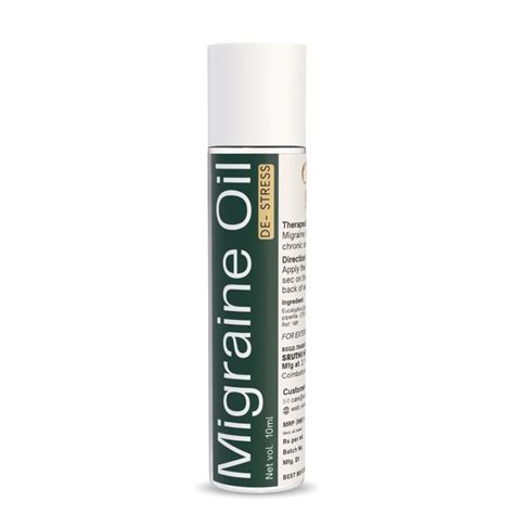 Migraine Oil | De-Stress | Calm Mind, Soothe, Refresh | Aromatic - Exi ...