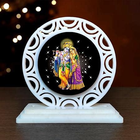 Vprint Radha Krishna Acrylic Car Dashboard Idols Figurine Showpiece ...