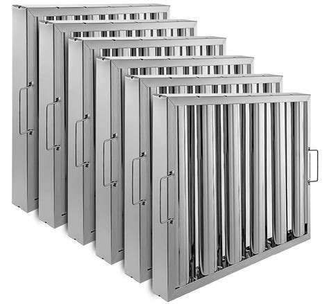 Kselythan Hood Filter Pack of 6, Commercial Kitchen Hood Filter ...
