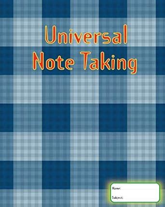 Universal Note Taking: Cornell Notes; NoteTaking Notebook,120 Pages(60 ...