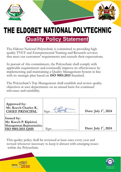 ISO | The Eldoret National Polytechnic