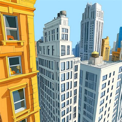 Cartoon Building Background Drawing 的图像结果