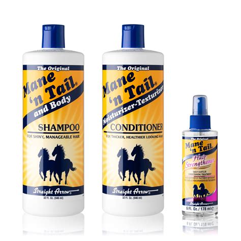 Mane 'n Tail Combo Shampoo 32oz, Conditioner 32oz, Hair Strengthener ...