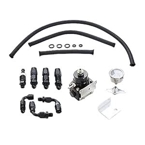 ATORSE Fuel Pressure Regulator Kit Pressure Gauge Meter Car Parts for ...