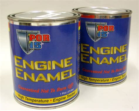 POR15 Engine Enamel engine paint Pontiac Light Blue 1 Pint (ca. 473 ml) - KEEP-YOUR-CAR