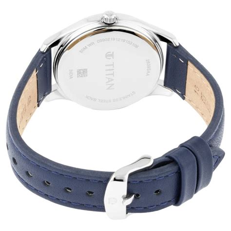 Buy Online Titan Workwear Blue Dial Women Watch With Leather Strap ...