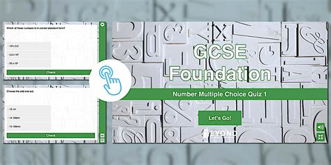👉 Foundation Multiple Choice Questions: Number Set 1 | Beyond