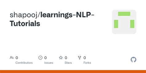 NLP Tutorials 的图像结果