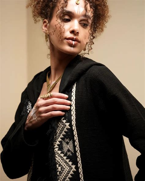 Unisex Black Embroidered Long Jacket | Boho Hooded – Ultra Tribe