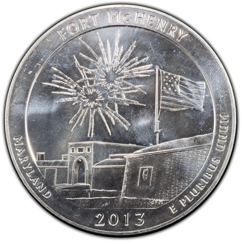 ¼ Dollar "Washington Quarter" (Fort McHenry- Silver 5 oz. Bullion ...