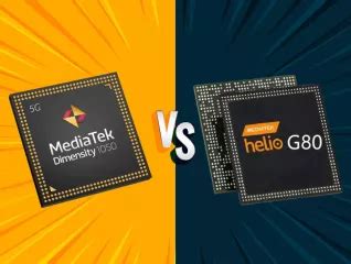 MediaTek Dimensity 1050 vs MediaTek Helio G80 Comparison | Bajaj Finserv