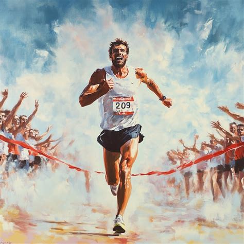 Image result for Runner Crossing Finish Line