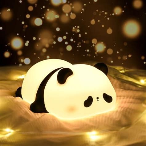 Buy REXERA Panda Night Light for Kids- Rechargeable Silicone LED Lamp ...