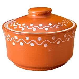 Kunhar Ceramic Mini Donga with Lid, Ceramic Serving Donga, 270 Ml, 1 ...