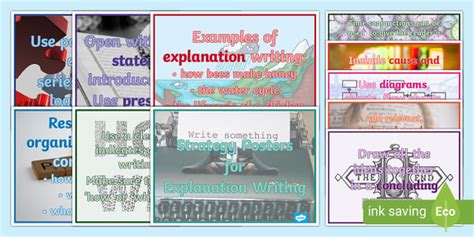10 Writing Strategies for Explanation - Writing Resources