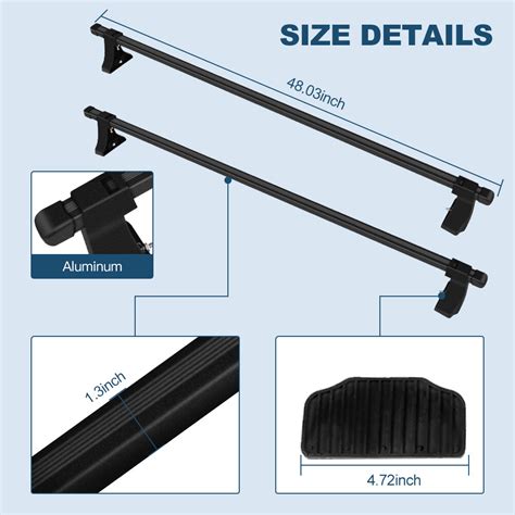 Buy Universal Car Top Roof Rack Cross Bar 48 Luggage Cargo Carrier ...