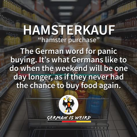 Hamsterkauf - German is Weird - Funny German words