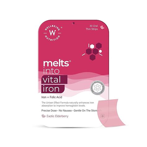 Wellbeing Nutrition Melts Vital Iron Supplements Online @ Cheap Price ...